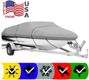 SBU Boat Cover Compatible for Skeeter SX190 W/O Jack Plate 2005 All Weather Protection