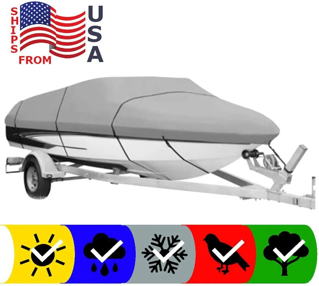 SBU Boat Cover Compatible for Skeeter SX190 W/O Jack Plate 2005 All Weather Protection