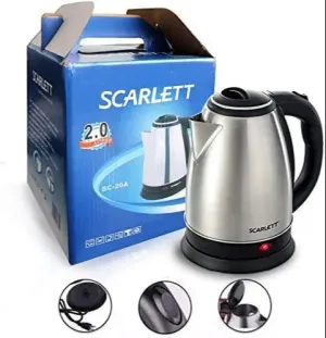 Scarlett SC-20A Electric Kettle - 2Litres, Stainless Steel, 1500 Volts