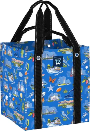 SCOUT Bagette Market Tote, Large Reusable Grocery Bag with Burst-Proof Bottom