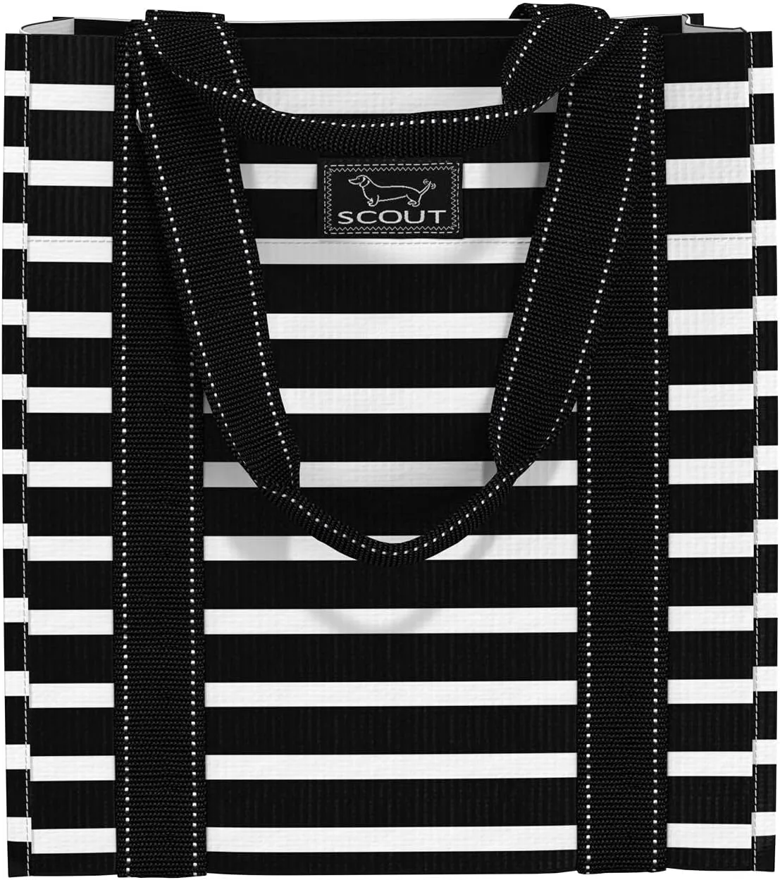SCOUT Bagette Market Tote, Large Reusable Grocery Bag with Burst-Proof Bottom