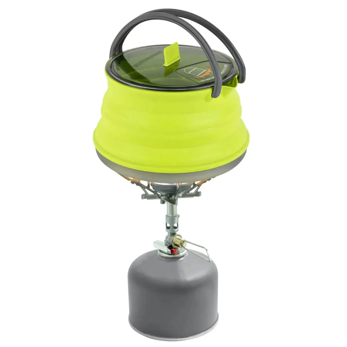 Sea to Summit X-Set 11 - 1.3L X-Pot Collapsible Kettle,  2 X-Mugs - Lime - Storage Sack Included