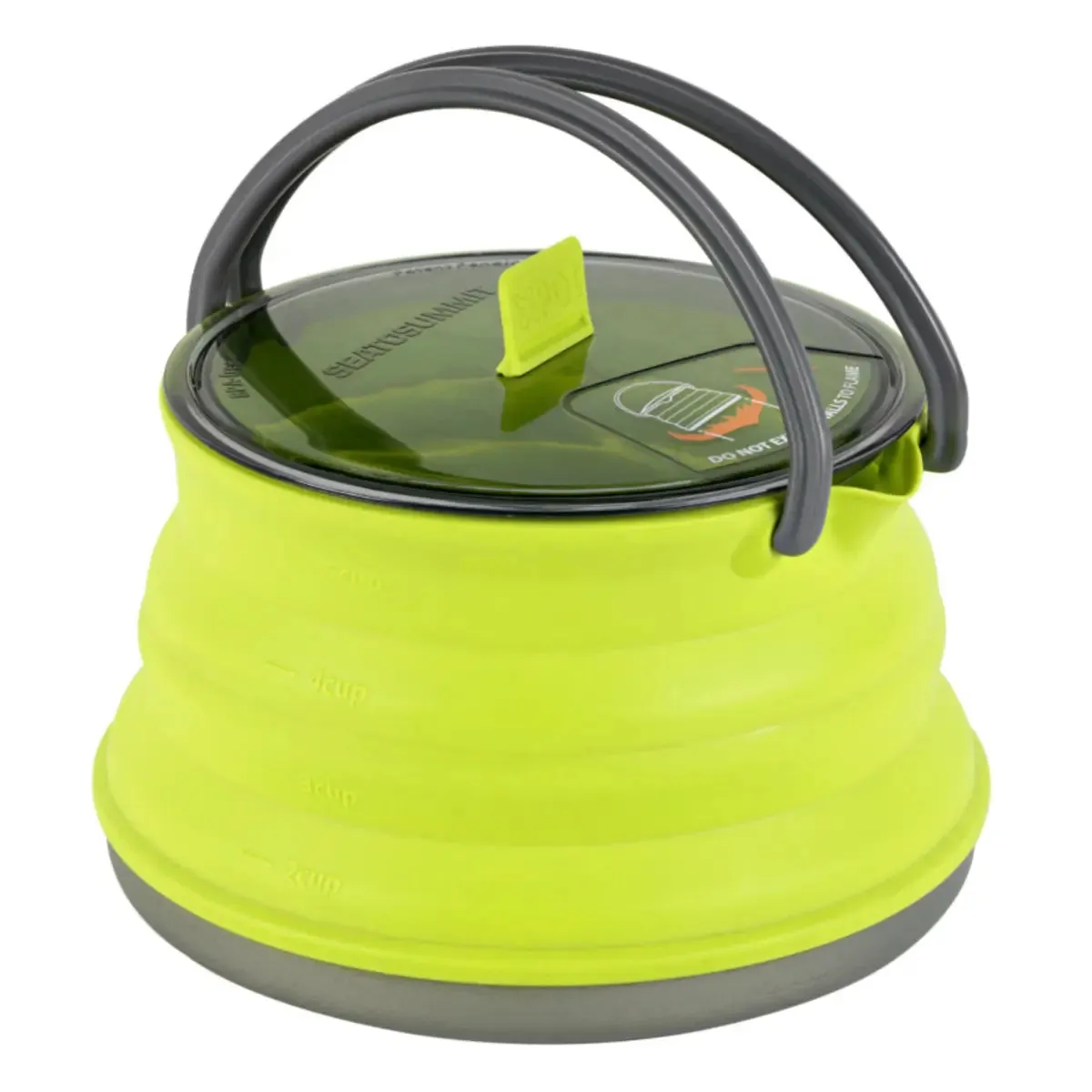 Sea to Summit X-Set 11 - 1.3L X-Pot Collapsible Kettle,  2 X-Mugs - Lime - Storage Sack Included