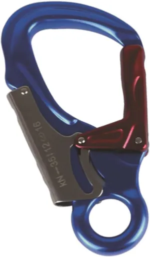 Self Locking Carabiner Clip Double Locking Snap Hook Aluminum Alloy 35 KN Lightweight Snap Auto Locking Carabiner for Camping