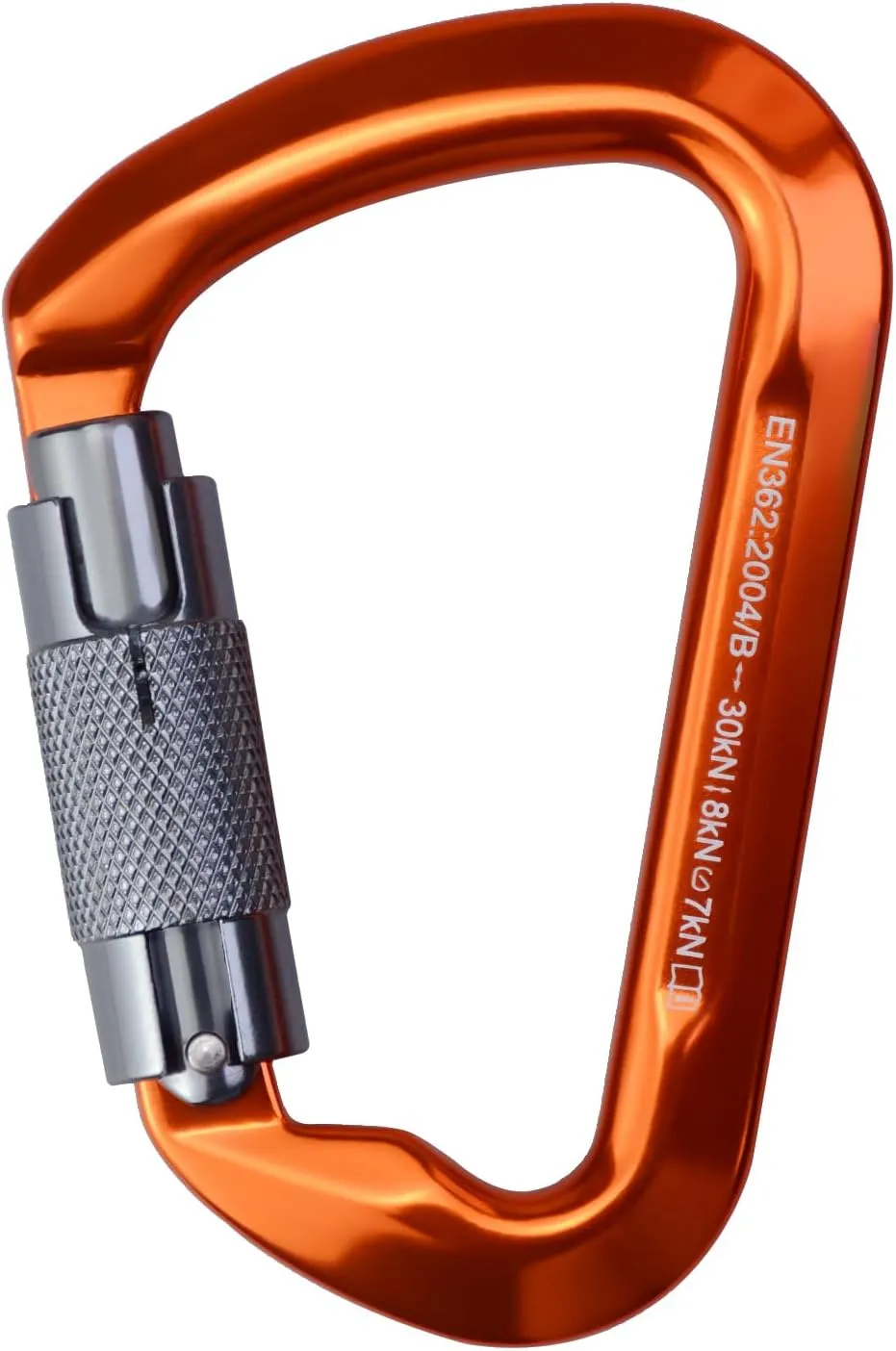 SEPEAK UIAA 30kN Climbing Carabiner Clips, Professional Heavy Duty Twist Locking Carabiners for Climbing,Mountaineering, Rappelling, Camping, Hiking, Swings, Large D Ring Hooks