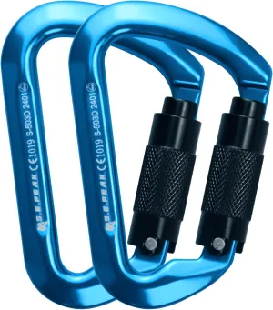 SEPEAK UIAA 30kN Climbing Carabiner Clips, Professional Heavy Duty Twist Locking Carabiners for Climbing,Mountaineering, Rappelling, Camping, Hiking, Swings, Large D Ring Hooks