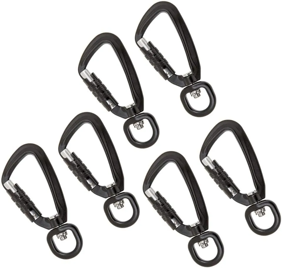 Set of 2 Auto Lock Carabiner Clips for Outdoor Use