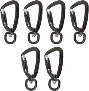 Set of 2 Auto Lock Carabiner Clips for Outdoor Use