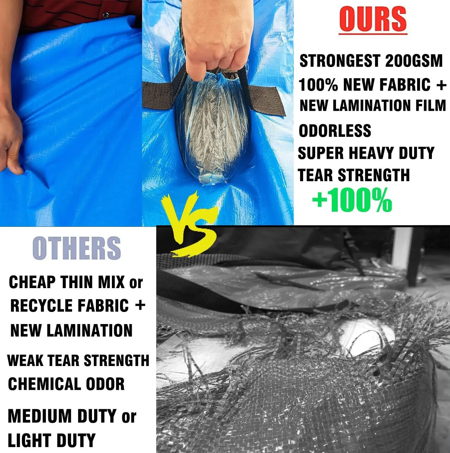 SGPAC Heavy Duty Mattress Bags for Moving and Storage,Extra Thick Full Mattress Storage bag,Mattress Cover for Moving with Reinforced Handles and Zipper Closure to Prevent Rips,Made of New Material