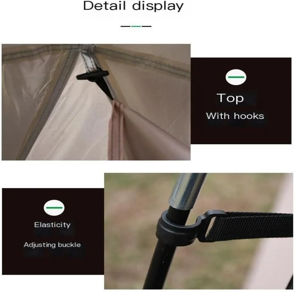 Shade Cloths Outdoor Canopy Camping Sun-Proof, Rain-Proof and UV-Proof Tent Picnic Portable Canopy Tent Outdoor Pergola Shade Sails