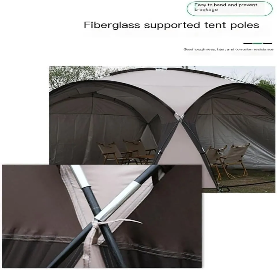Shade Cloths Outdoor Canopy Camping Sun-Proof, Rain-Proof and UV-Proof Tent Picnic Portable Canopy Tent Outdoor Pergola Shade Sails