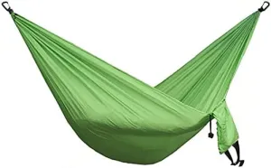 Single & Double Portable Hammock, Hammocks for Trees, with Carabiner and Ropes Folding Comfortable Breathable Durable - for Travel, Beach, Camping, Hiking, Backyard