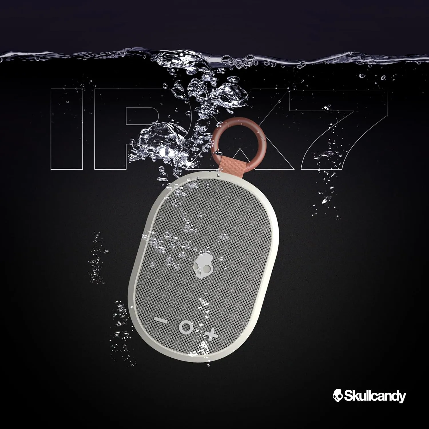 Skullcandy Kilo Wireless Bluetooth Speaker - IPX7 Waterproof Mini Bluetooth Speaker with 24 Hour Battery, Downward Firing Passive Radiator, and True Wireless Pairing - Perfect for Outdoor