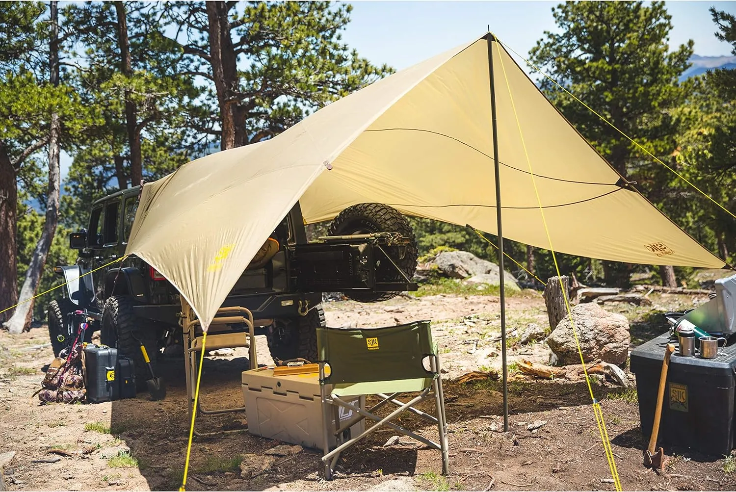 Slumberjack SJK Roadhouse Tarp, Hunting Camping & Overland Shelter Protects from Rain & Sun, Highlander