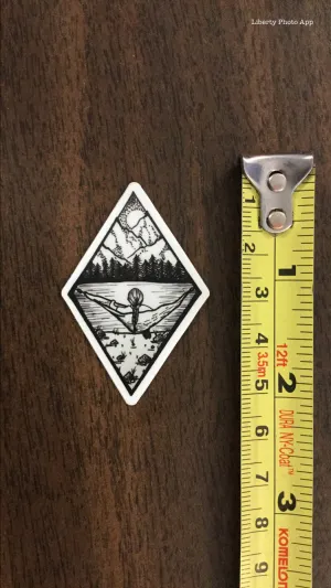 Small Hammock Woman Sticker