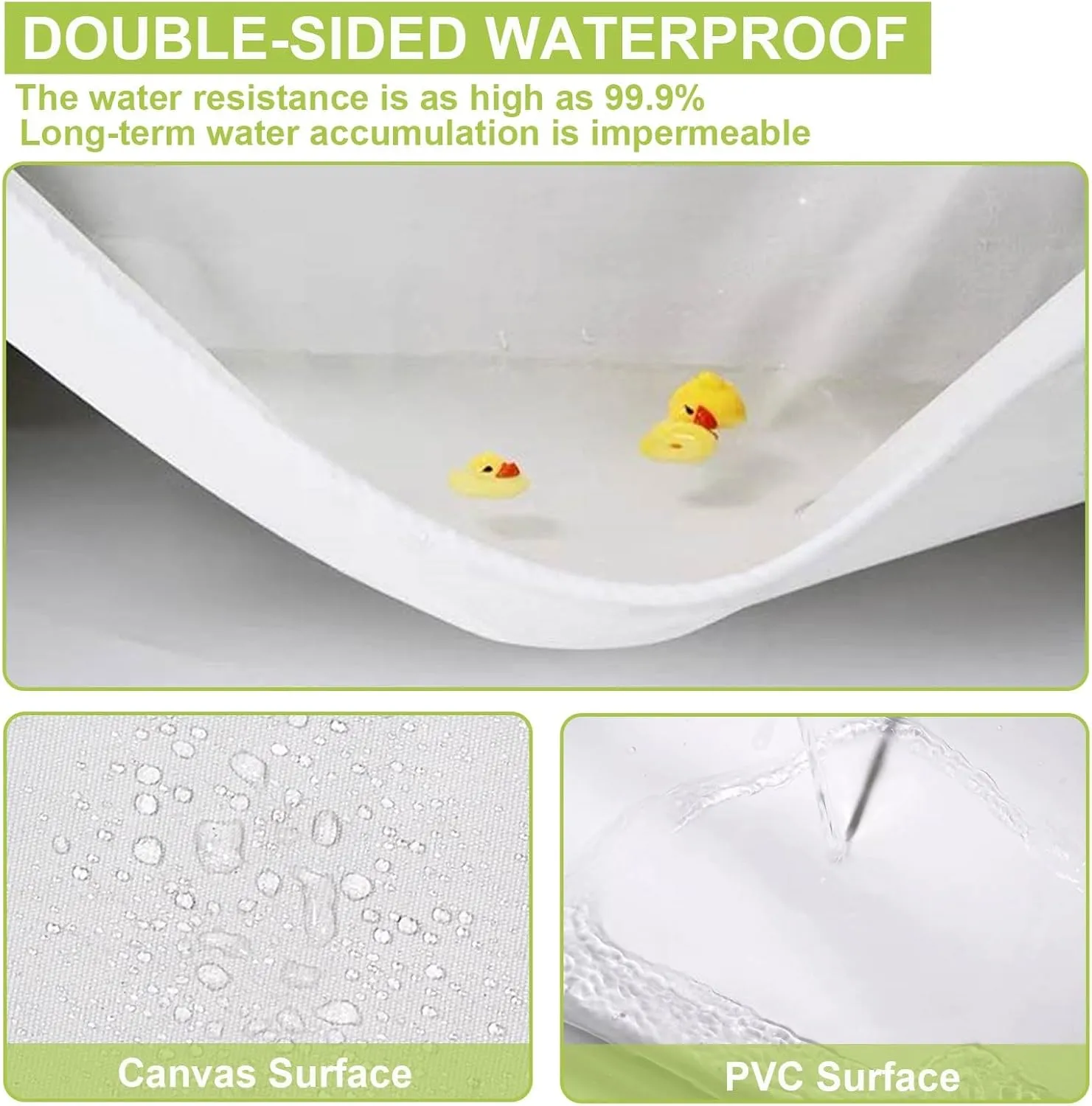Small Multipurpose Cover, Heavy Duty White Canvas Tarp Sheet with Reinforced Grommets, Multipurpose Cover for Outdoor Ground Car Furniture(1.5x2m)