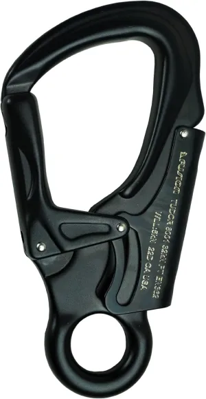 Snap Auto Locking Carabiner 32KN - Fusion Climb® Tudor - Professional Rock Climbing Carabiner - Heavy Duty Steel Clip - Snap Locking Carabiner for Climbing, Rappelling, D Shaped - UIAA ANSI Compliant
