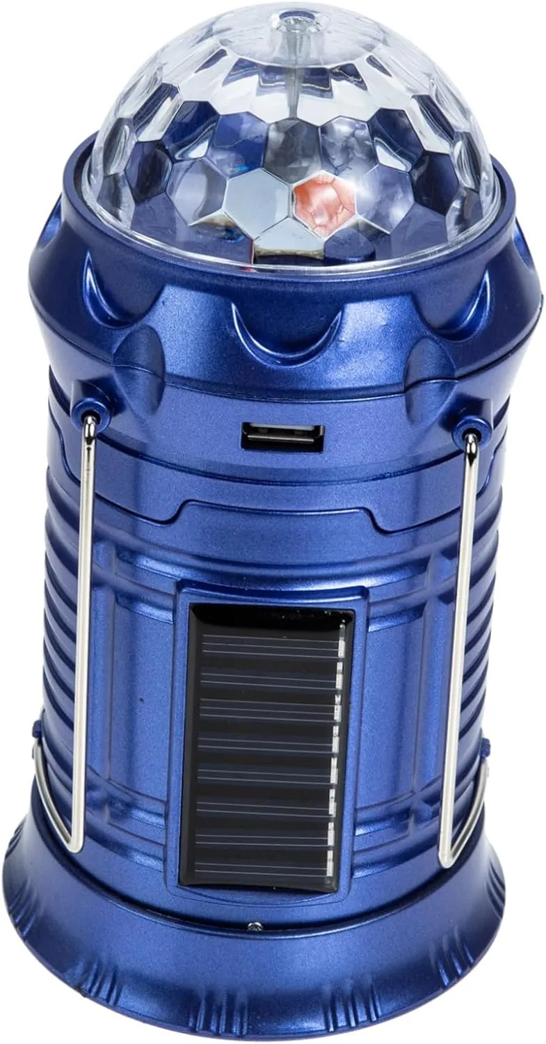 Solar Camping Light Portable Lantern Fan 90°Adjustable Rechargeable Outdoor Lantern Us Plug