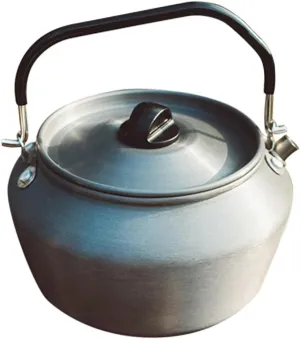 Sosoport 1pc Lightweight Portable Outdoor Kettle Camping Teapot for Boiling Water Tea Soup Non Slip Heat Insulated Handle for Picnics Travel Hiking