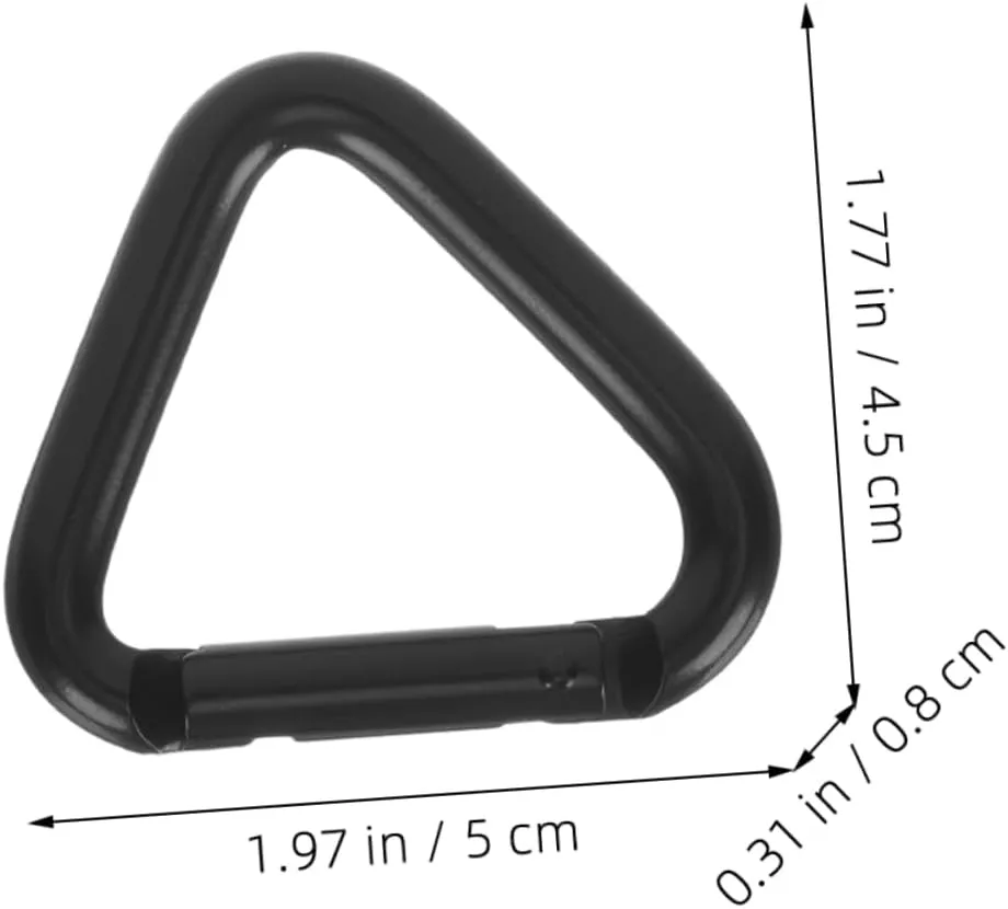 Sosoport Carabiner Hooks Heavy Duty Hook Triangle Climbing Buckle Mountain Climbing Clips Buckles Mountain