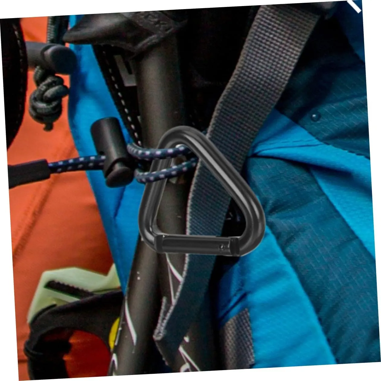 Sosoport Carabiner Hooks Heavy Duty Hook Triangle Climbing Buckle Mountain Climbing Clips Buckles Mountain
