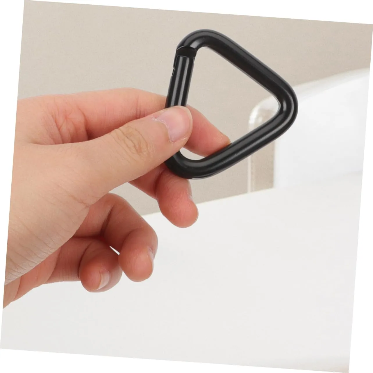 Sosoport Carabiner Hooks Heavy Duty Hook Triangle Climbing Buckle Mountain Climbing Clips Buckles Mountain