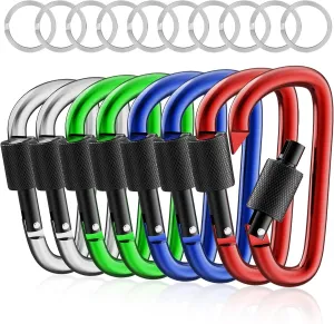 sprookber 3" Locking Carabiners and 2.28 inch Carabiner