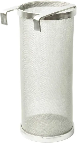 Stainless Steel 400 Micron Mesh Hop Spider, 4"x10" Hopper Filter Strainer, Dry Beer Filter Basket for Home Beer Brewing Keg or Tea kettle