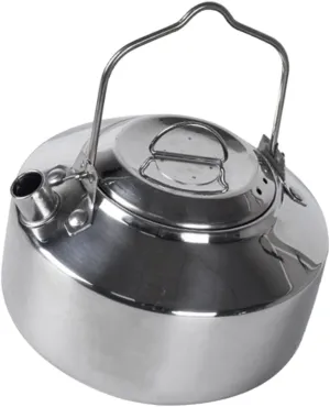 Stainless Steel Camping Kettle Portable Water Heater Outdoor Tea Pot 1000ml