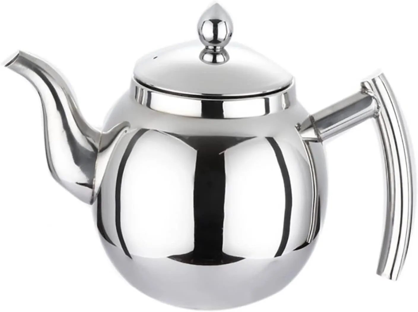 Stainless Steel Camping Kettle with Infuser – Bulk Teapot with Strainer, Coffee Maker for Outdoor Activities, Food-Grade Material, Heat-Resistant