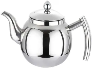 Stainless Steel Camping Kettle with Infuser – Bulk Teapot with Strainer, Coffee Maker for Outdoor Activities, Food-Grade Material, Heat-Resistant