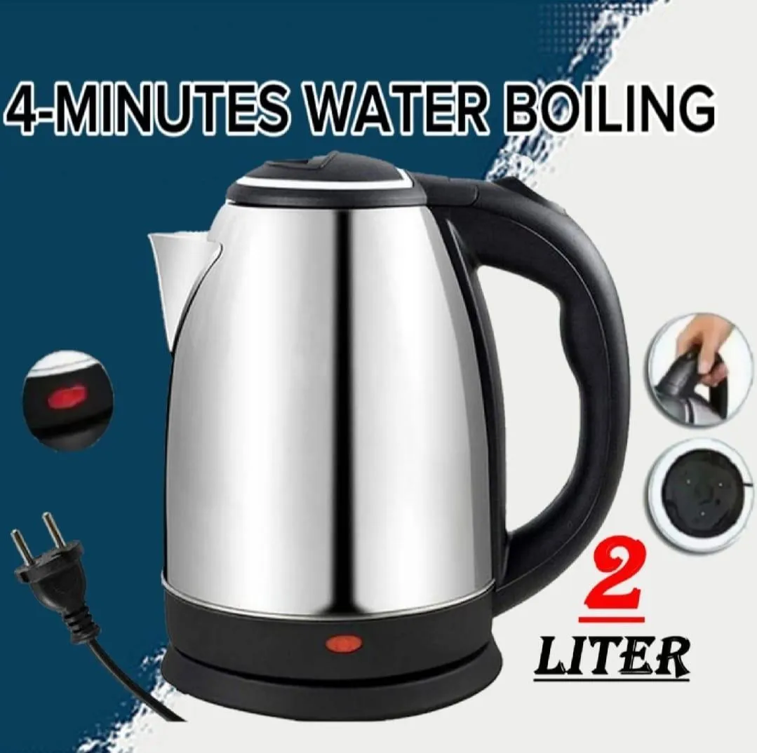 Stainless Steel Electric Kettle with Automatic Switch Off & Over Heat Protection