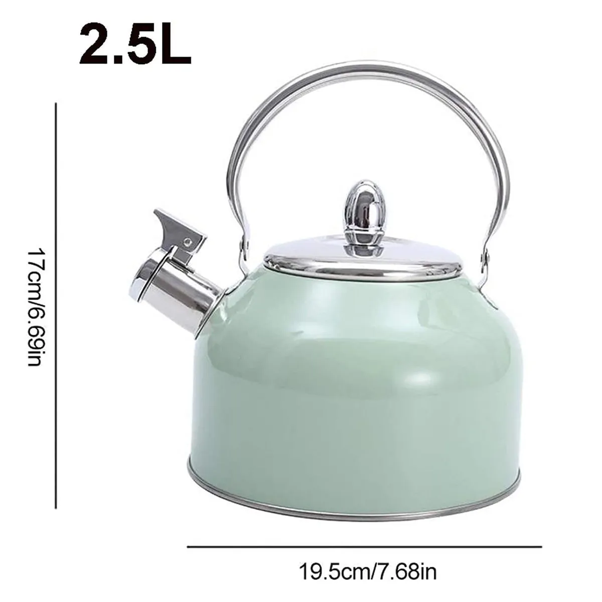 Stainless Steel Kettle 2.5L Household Water Boiler Anti Scalding Tea Pot Durable