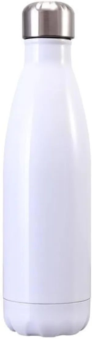 Stainless Steel Kettle 500ML, Double-layer Sports Water Bottle, Suitable For Outdoor Cycling And Camping(WHITE)