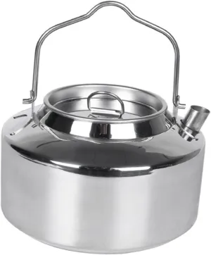 Stainless Steel Portable Kettle Camping Tea Pot Stovetop Coffee Outdoor