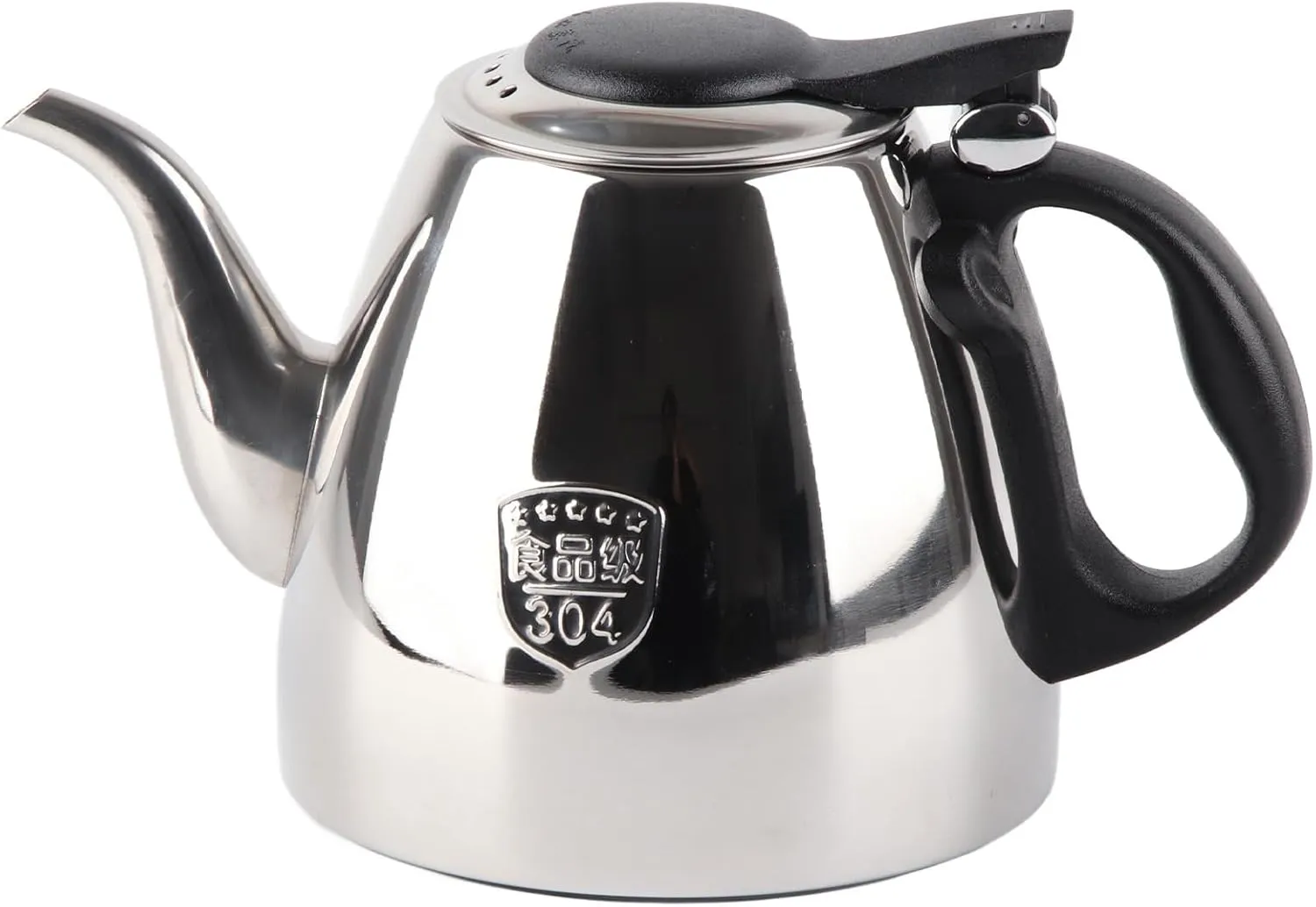 Stainless Steel Stove top Teapot Tea Coffee Pot Kettle Whistling Tea Kettle Stovetop with Heat Resistant Handle (1#)
