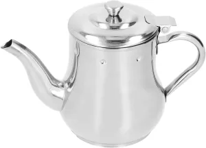 Stainless Steel Tea Pot With Filter Rust Proof Durable Oil Strainer Pot For Hotels Restaurants Homes 850ml Tea Kettle(Silver)