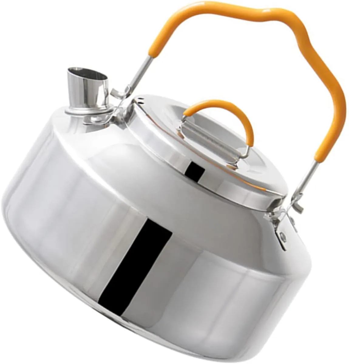 Stainless Steel Teakettle for Stove Camping Cooking Kettle Portable Water Jug Whistling Kettle