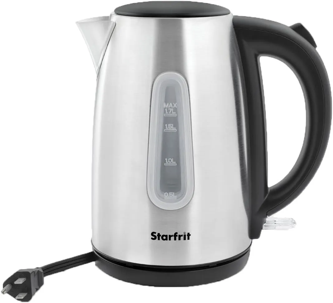 Starfrit Electric Kettle - 1.7L - Water Level Window - Automatic Shut-Off - 1500W