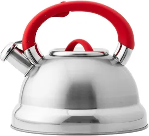 Stovetop Tea Kettle 3 L Large Capacity Coffee Kettle Tea Pots with Silicone Handle Keep Warm Whistling Kettle for Camping Picnic