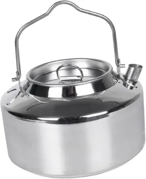 Sturdy Stainless Steel Camping Coffee Pot Portable Stovetop Kettle for Outdoor Tea Camping Supplies