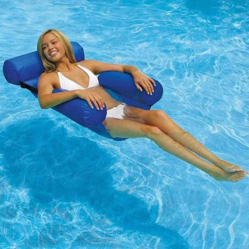 Summer Inflatable Foldable Floating Row Swimming Pool Water Hammock
