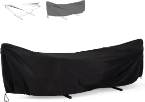 SUNCREAT Hammock Cover, Water-Resistant Polyester Hammock Stand Cover for 11-12ft Stand, Black
