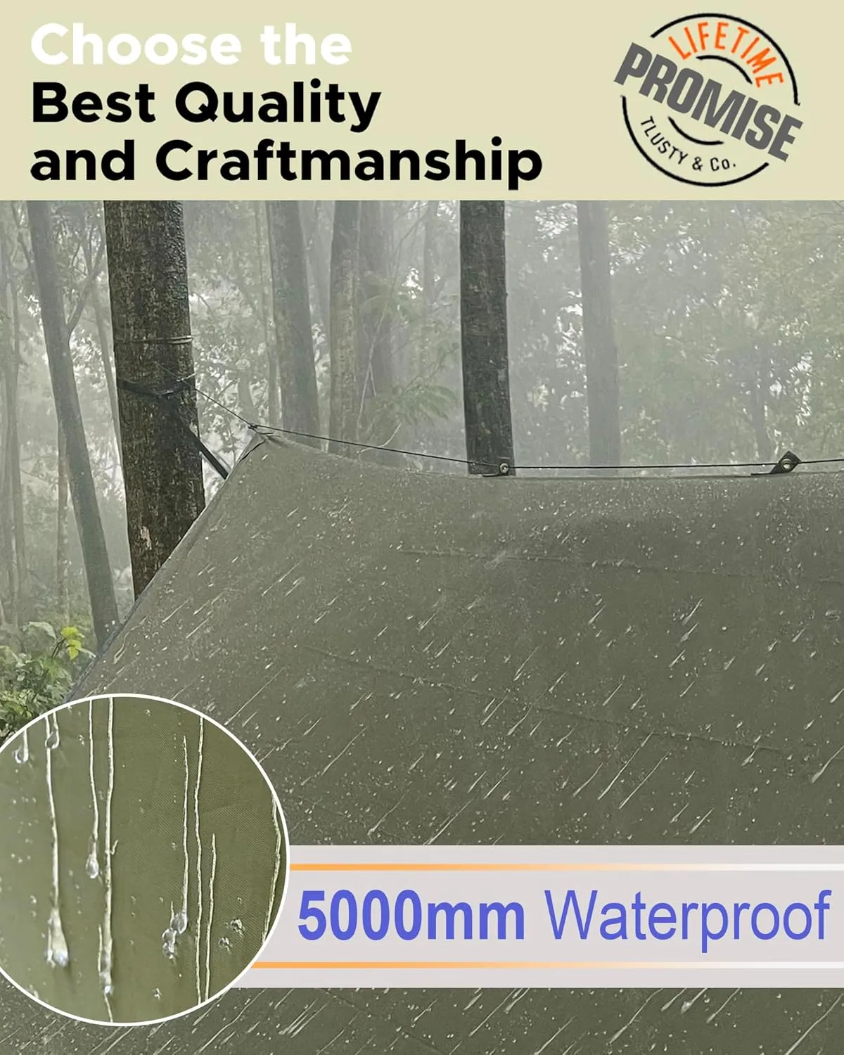 Sunyear Camping Hammock with Net - Double&Single Hammock with House-Like Net- Easy Setup & Pack, Lightweight & Portable, Perfect for Hiking, Backpacking, Outdoor Sleeping