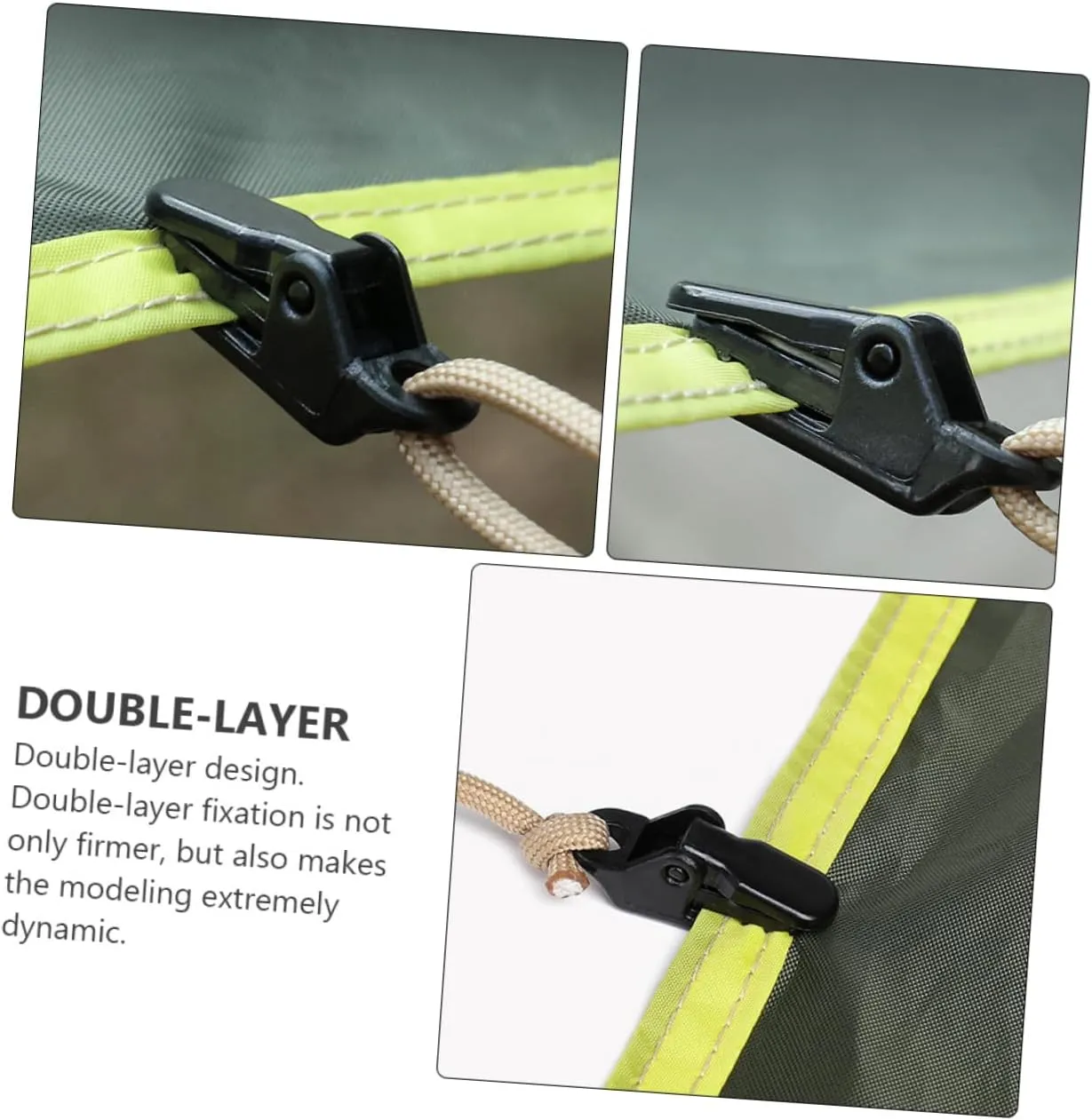 SUPVOX Camping Tent Clip Heavy Duty Tent Pegs Tent Accessories Camping Accessories for Tent Camping Shelter