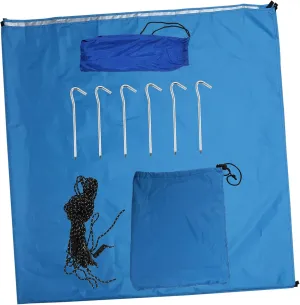 SUPVOX Lightweight Waterproof Tent Ground Tarp Polyester Sun Shelter Rain Fly Portable for Camping Garden Boys and Girls Play