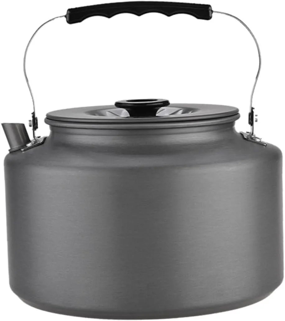 SUPVOX Portable 2l Camping Tea Pot Outdoor Kettle Infuser Tea Boiling Pot for Travel