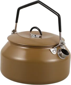SUPVOX Portable Camping Tea Pot Lightweight Stainless Steel Kettle for Outdoor Adventures for Boiling Water Hiking and Traveling Space-saving Design for Easy Storage