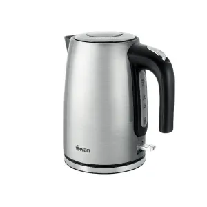 Swan Townhouse Stainless Steel Silver 1,7 Litre Jug Kettle STH17S