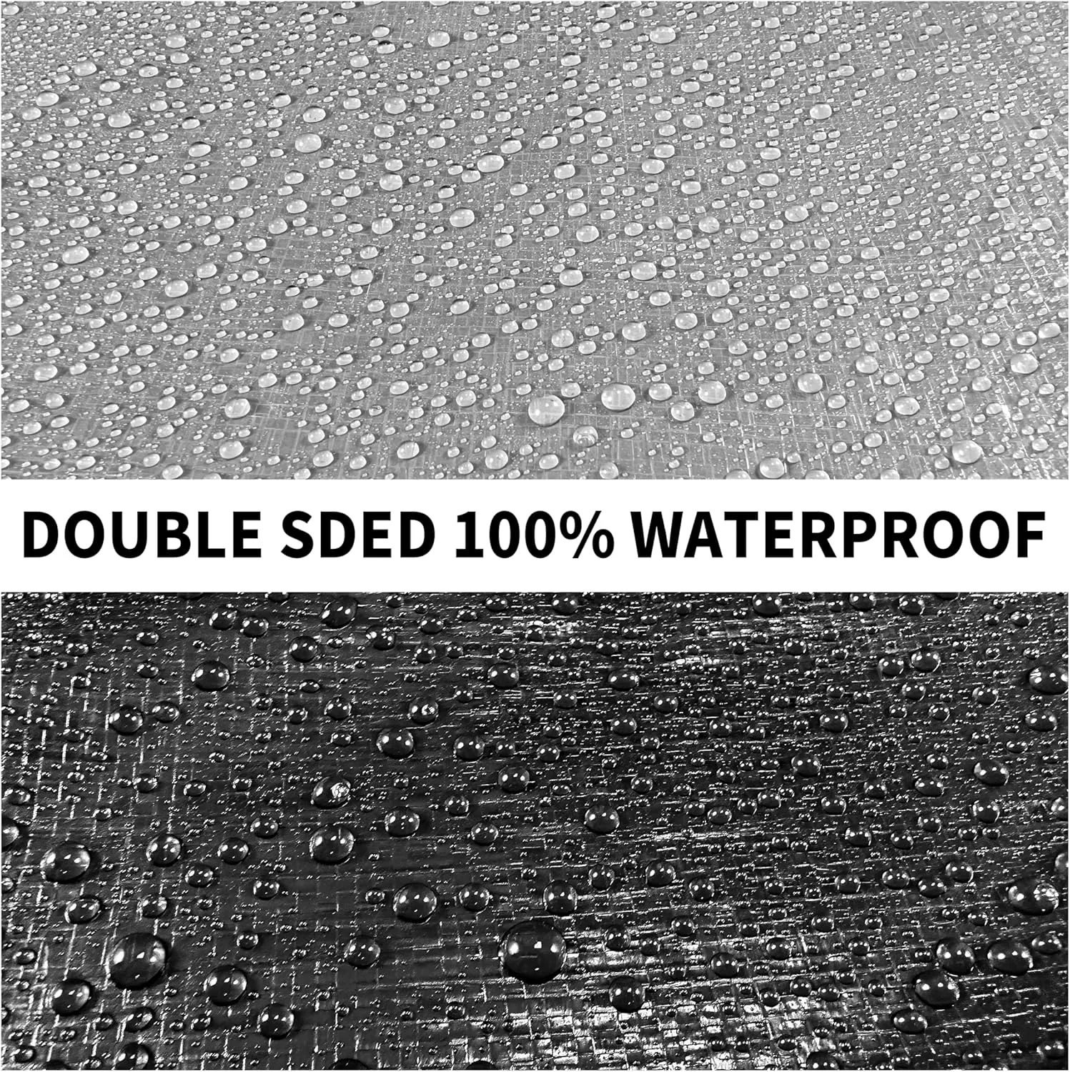 Tarp Heavy Duty 16x20ft Waterproof Tarps,10mil Uv Resistant,Multipurpose Silver/Black Tarps for Cars,Camping,Roof,Ship,Garden.by-MVPNET